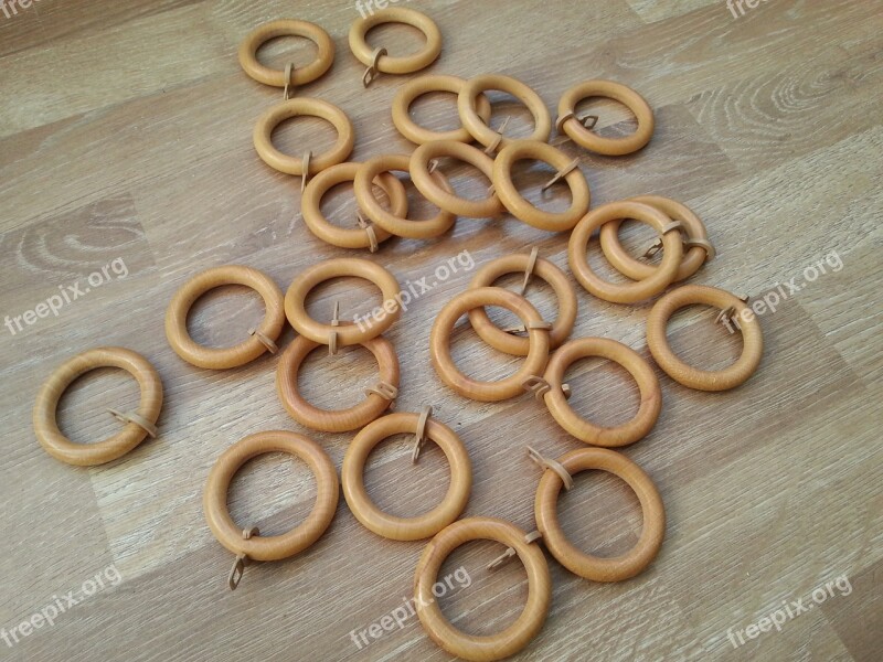 Wooden Curtain Rings Free Photos