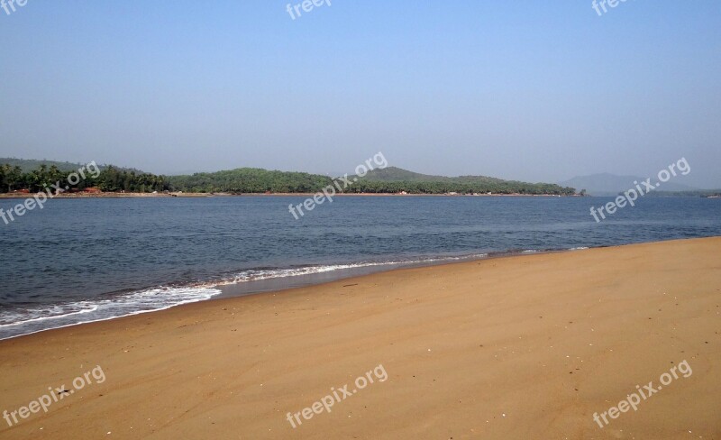 River Gangavali Estuary Water Waves