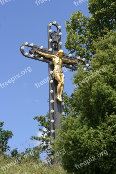 Crucifix Dietfurt Altmühl Valley Gold Cross Kreuzberg