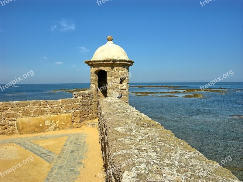 Sea Fortress Water Ramparts Spain