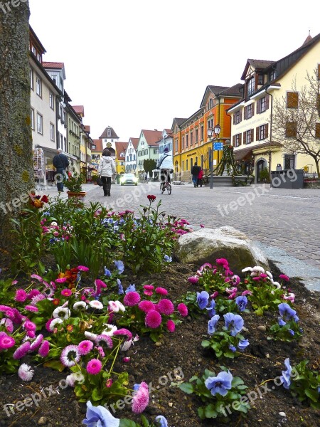 Flowers Streetscape View Architecture Buildings