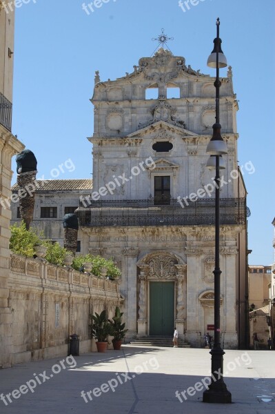 Sicily Syracuse Church Free Photos