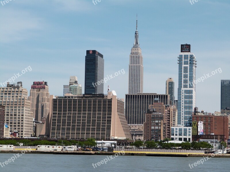 New Jersey New York Empire State Building Manhattan Water