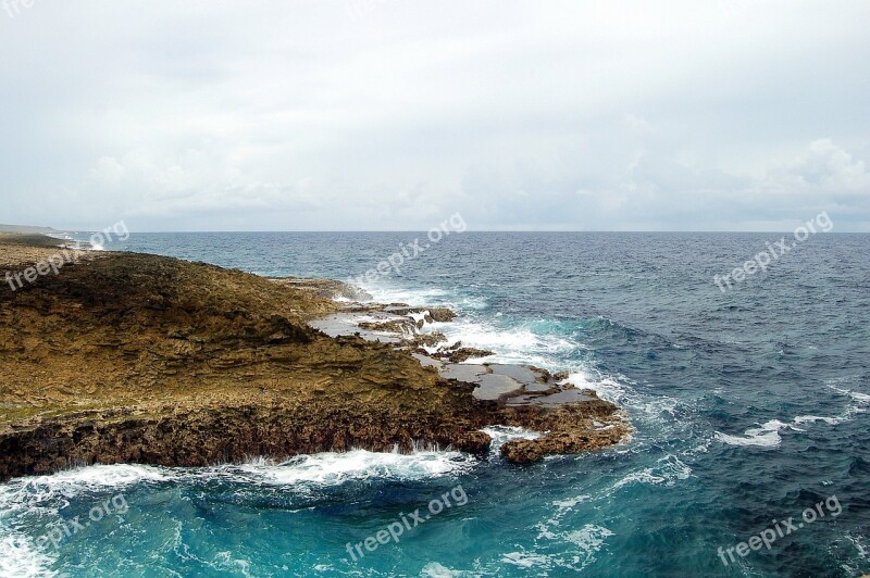 Ocean Sea Rock Rocks Waves