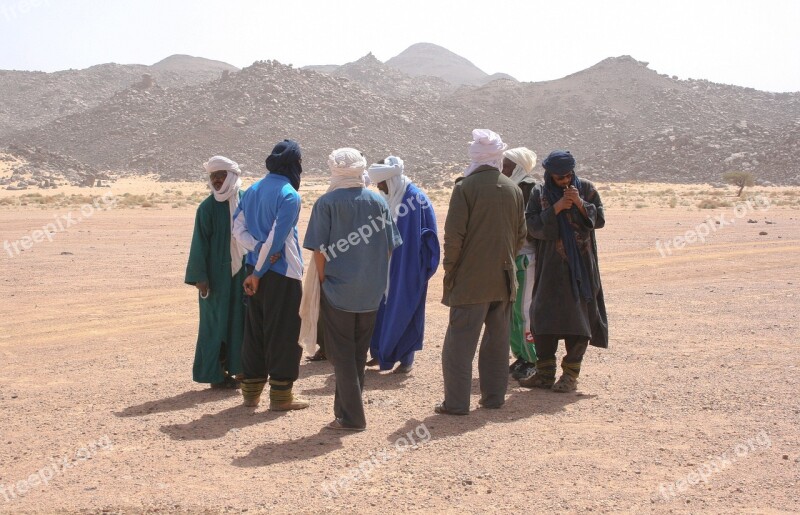 Algeria Sahara Tuareg Desert Meeting