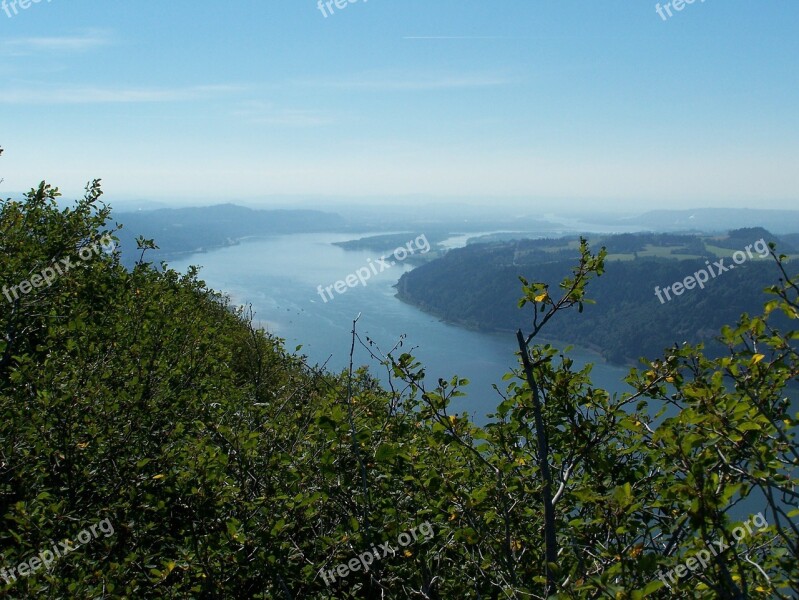 Columbia Gorge River Gorge Scenic Free Photos