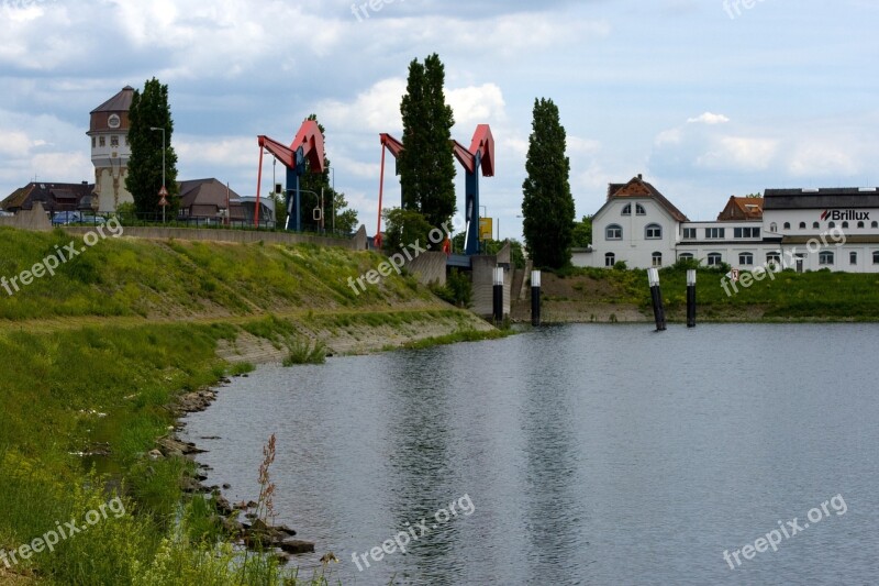 Mannheim Old Rhine Bank Free Photos