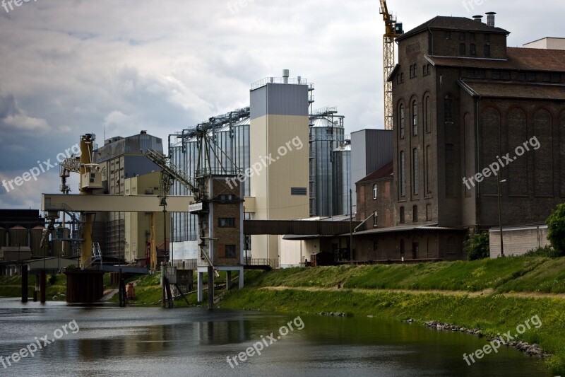 Mannheim Rhine Industrieanlange Free Photos