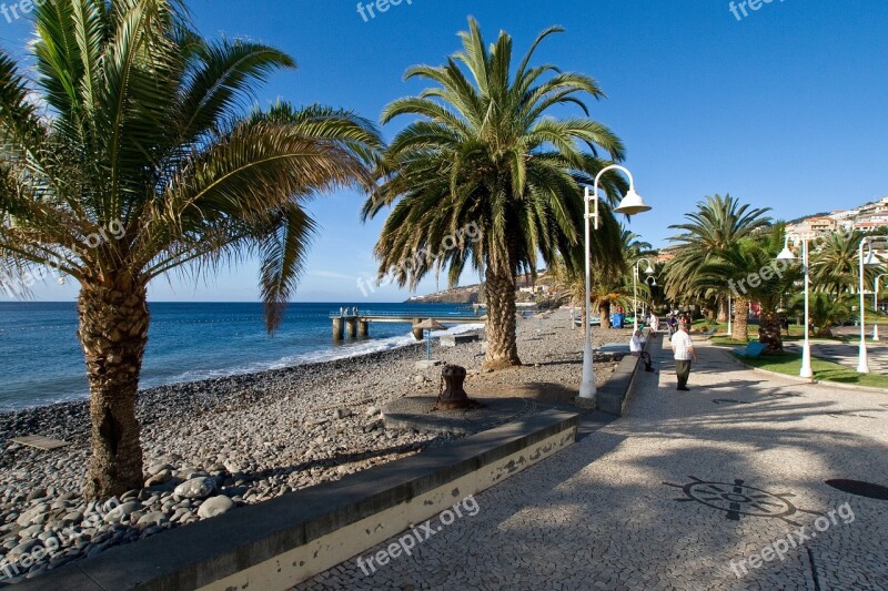 Madeira Santa Cruz Beach Promenade Free Photos