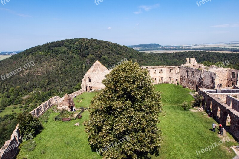 Castle Ruin Middle Ages Thuringia Germany Free Photos