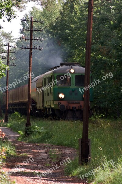 Train Loco Exit Locomotive Railway