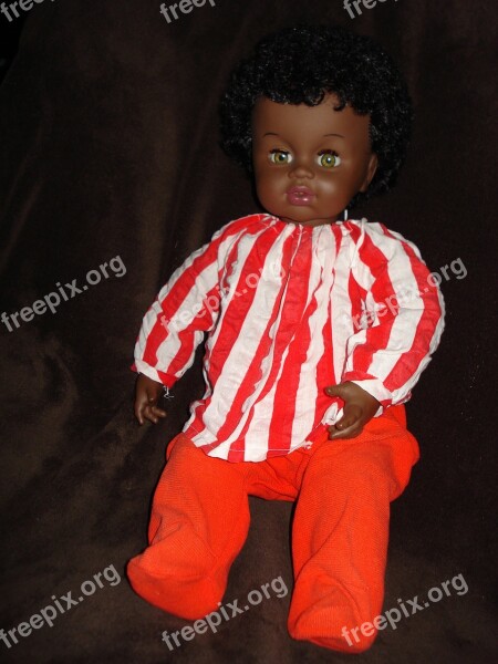 Doll Color Brown Black Child