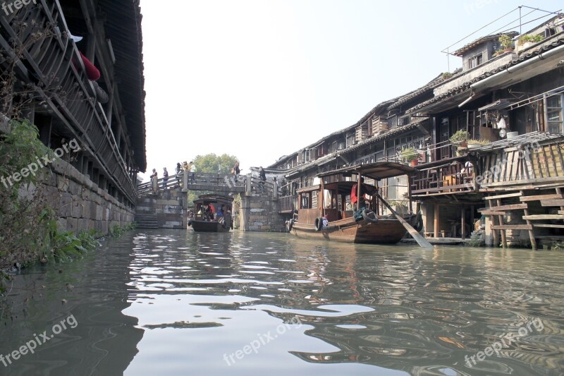 Boat Country China Chinese Water