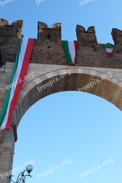 Verona Italy Flag Door Free Photos