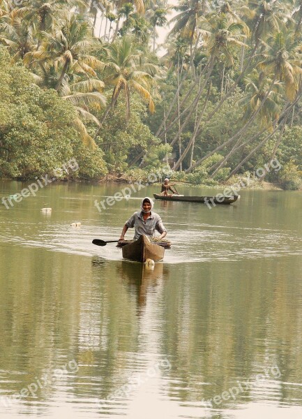 India Cochin Crab Fishing Fisherman Free Photos