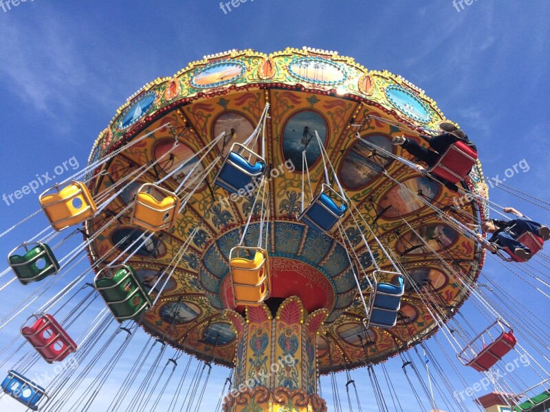 Carousel Vibrant Ride Fun Park