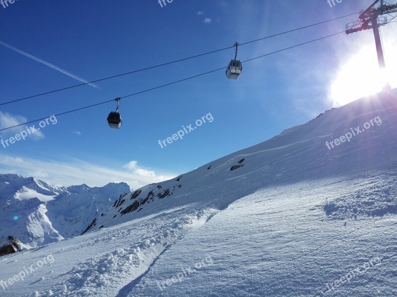 Mountains Alpine Tyrol Snow Landscape