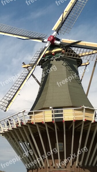 Windmill Holland Netherlands Free Photos