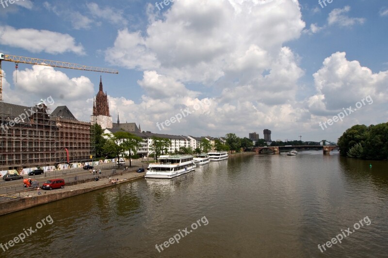 Frankfurt Main Center River Town Center