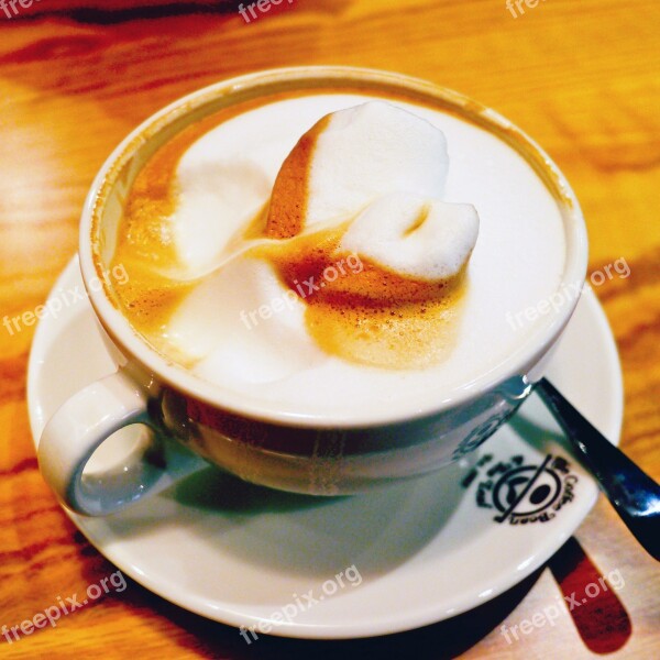 Coffee Foam Hart Cappuccino Free Photos