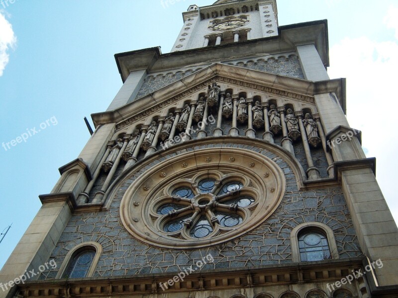 Church Tower Rosacea Church Of Consolation São Paulo Free Photos