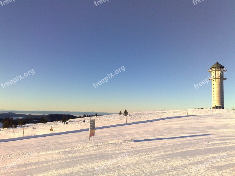 Winter Ski Run Snow Mountain Free Photos