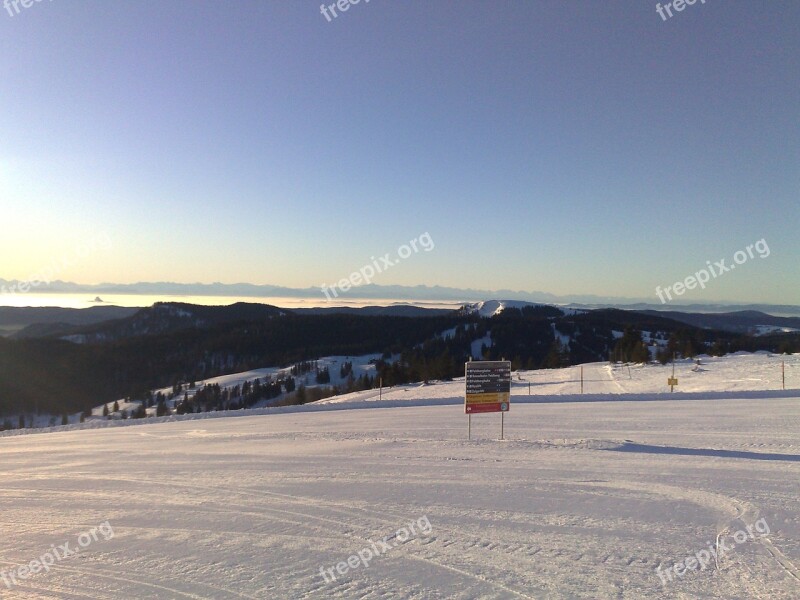 Winter Ski Run Snow Mountain Free Photos