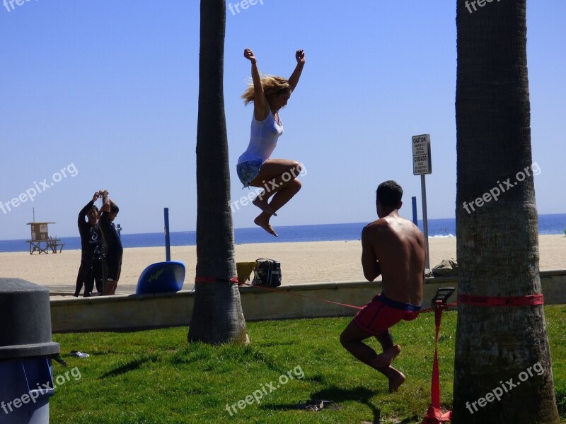 Beach Action Rope Ocean Outdoor