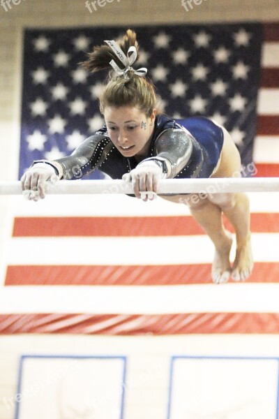 Gymnastics Female Performance Uneven Bars