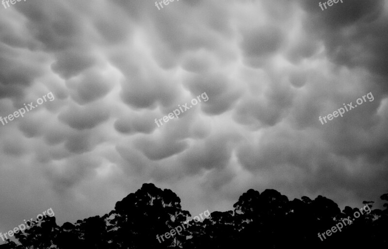 Mammatus Clouds Clouds Formation Weather Grey