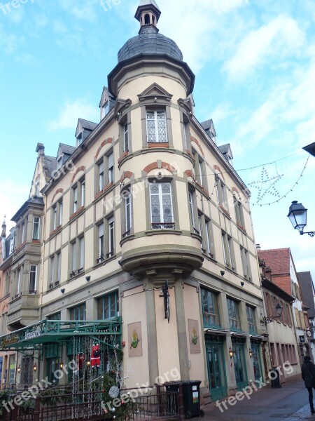 Historic Center Colmar Bay Window Corner House Free Photos