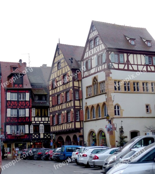 Romantic Historic Center Colmar Truss Free Photos