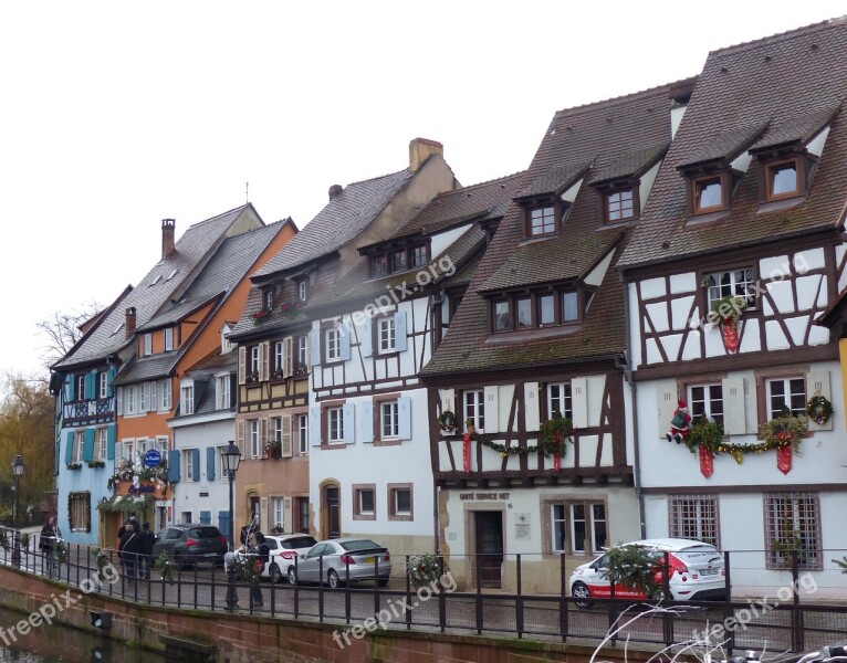 Colmar Riverside Road Train Fachwerkhäuser Free Photos