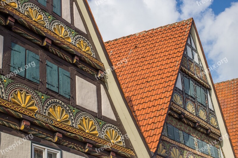 Fachwerkhäuser Facade Truss Historic Center Architecture