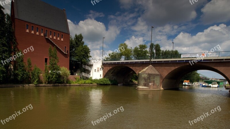 Frankfurt Main Center River Town Center