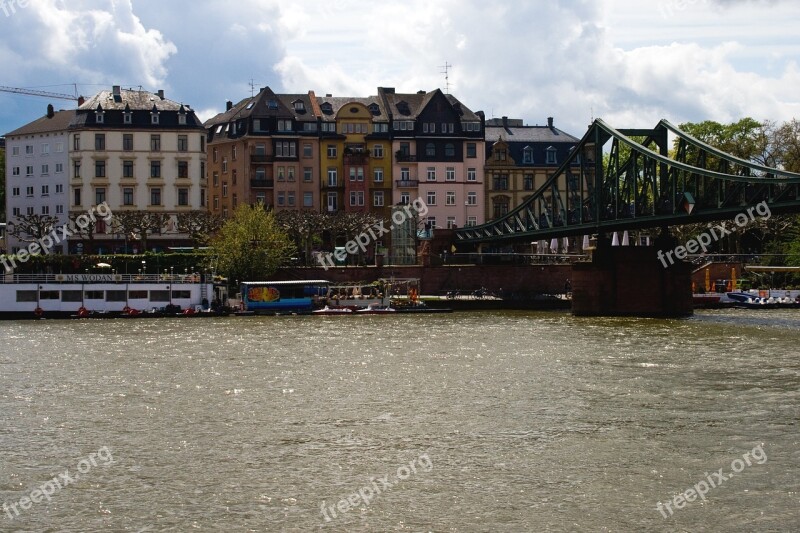 Frankfurt Main Center River Town Center