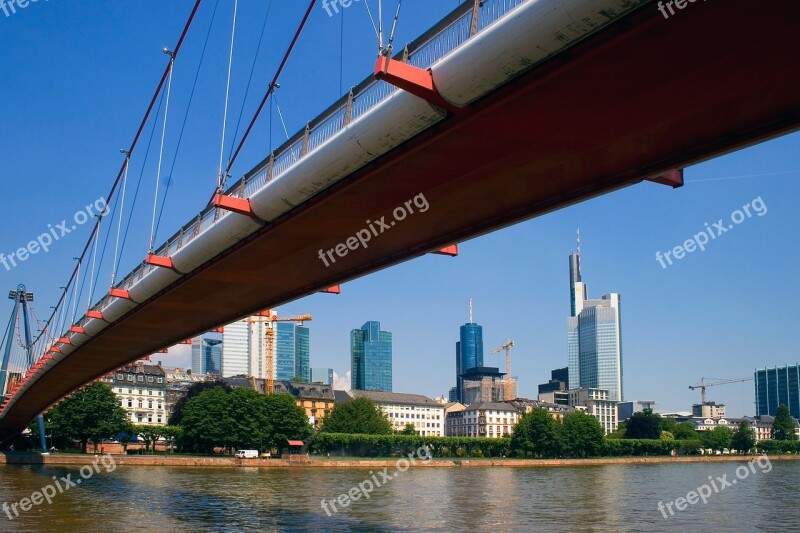 Frankfurt Main Center River Town Center