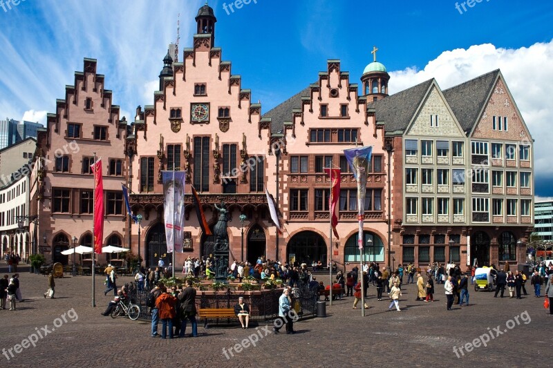 Frankfurt Town Center Frankfurt Am Main Germany Historic Center Romans