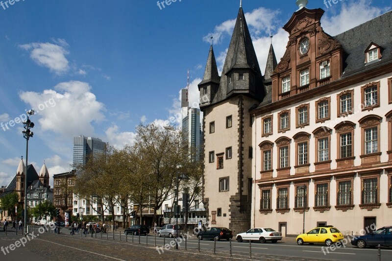 Frankfurt Main Center Town Center Frankfurt Am Main Germany