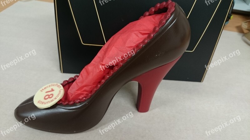 Chocolate Gift High Heel Printed Chocolate Surprise