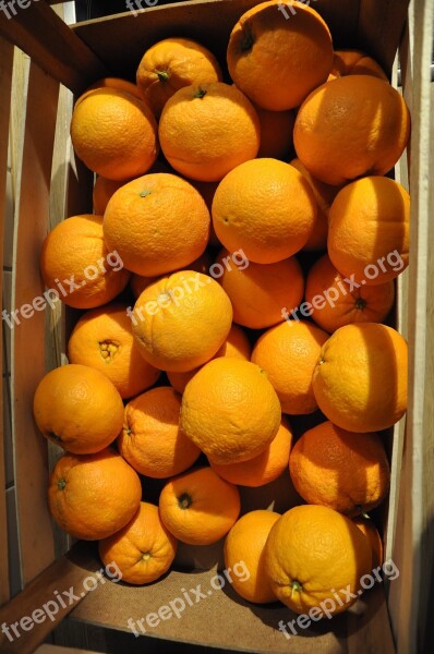 Oranges Orange Box Navel Oranges Free Photos