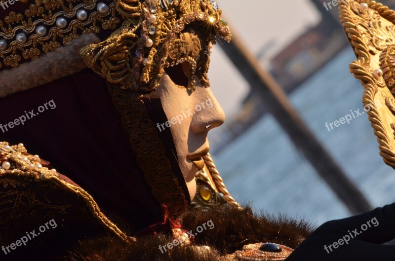 Carnival Mask Venice Rosa Rose