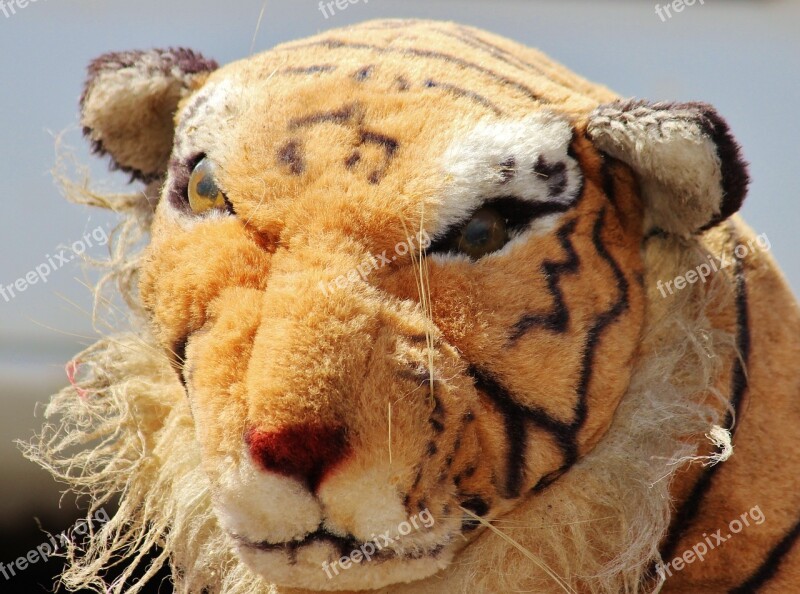 Tiger Stuffed Animal Old Snuggle Teddy Bear