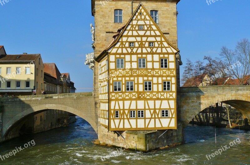 Bamberg Town Hall City View Rottmeister Cottage Fachwerkhaus