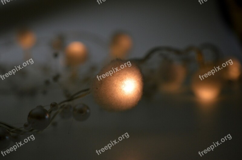 Background Image Light Balls Shining Beads