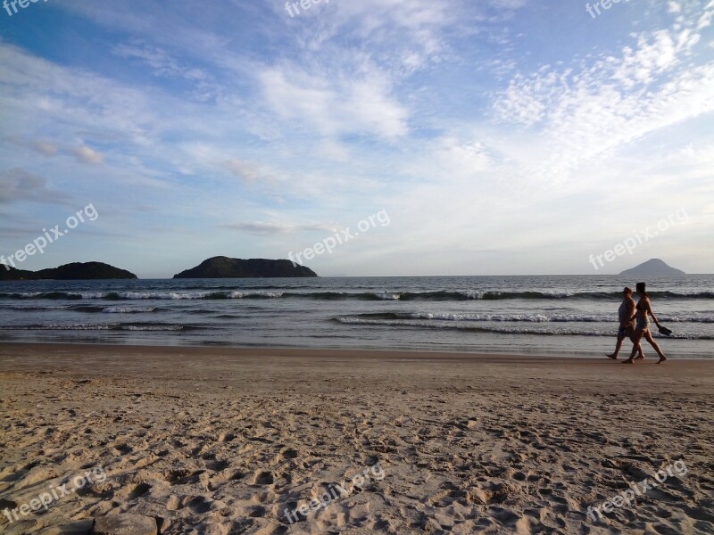 Beach Holidays Walk Exercise Summer