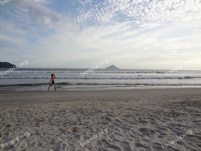 Beach Holidays Walk Exercise Summer