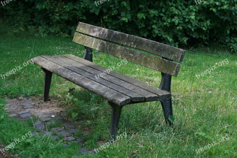 Bank Wood Park Seat Rest