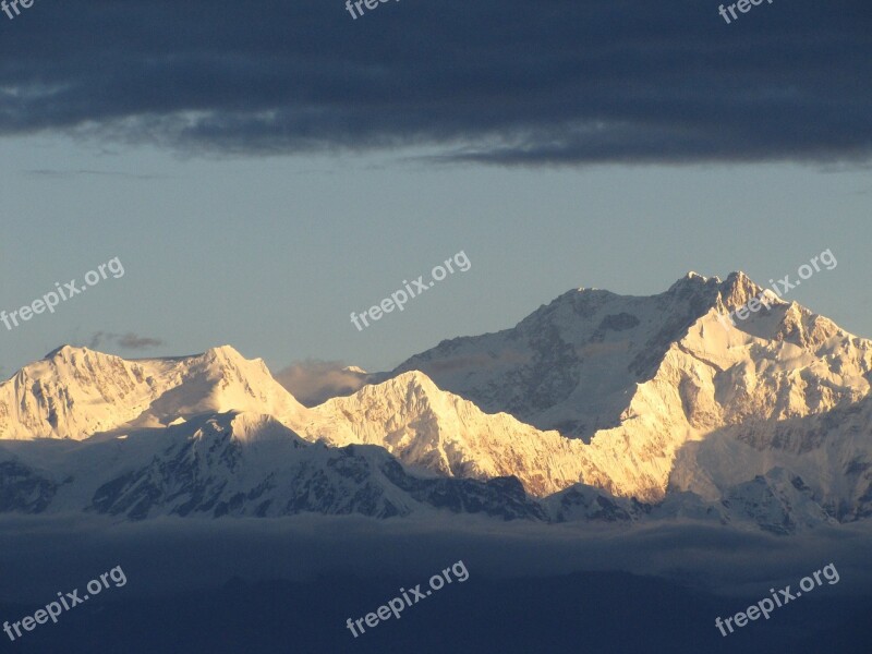 Mountain Nature Landscape Picture Clouds