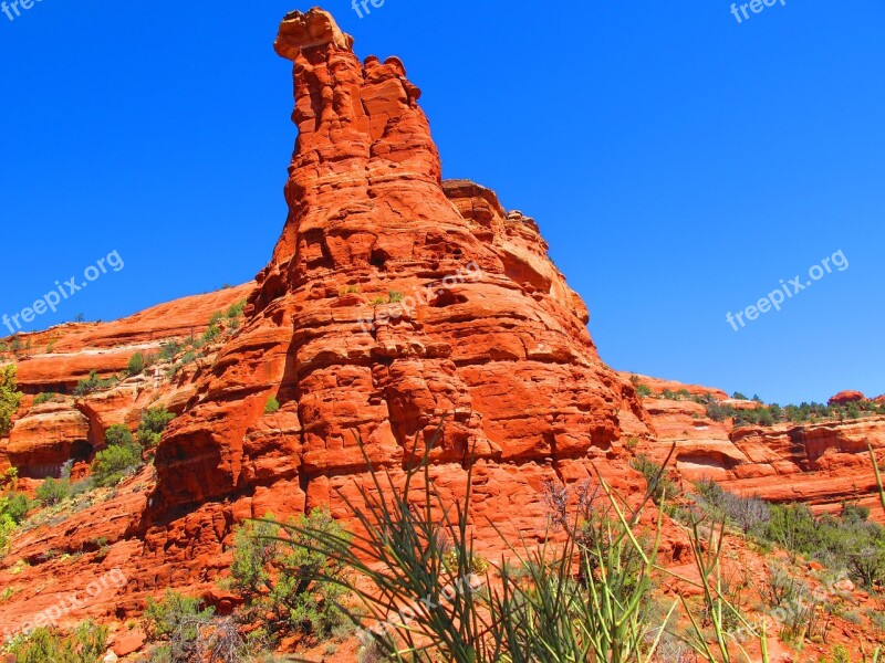 Sedona Red Rock Formation Arizona Geology